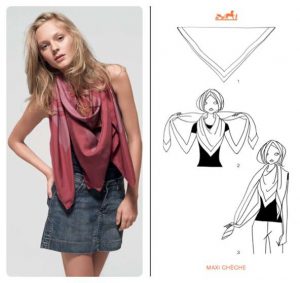 How to Tie a Hermes Scarf
