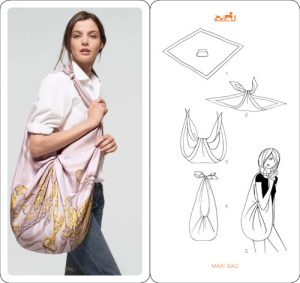 How to Tie a Hermes Scarf into Bag