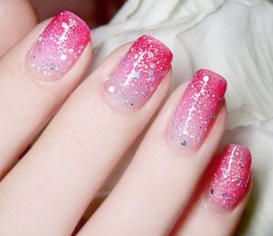 Glitter Ombre Nails