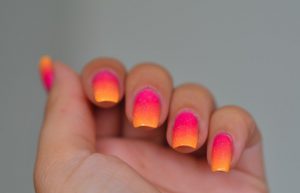 Sunset Gradient Ombre Nails