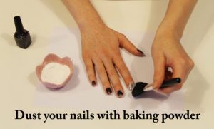 How to Make Matte nail polish with baking soda